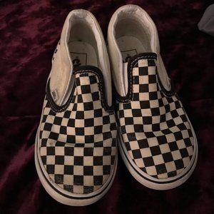 Kids Slip On Checkered Vans